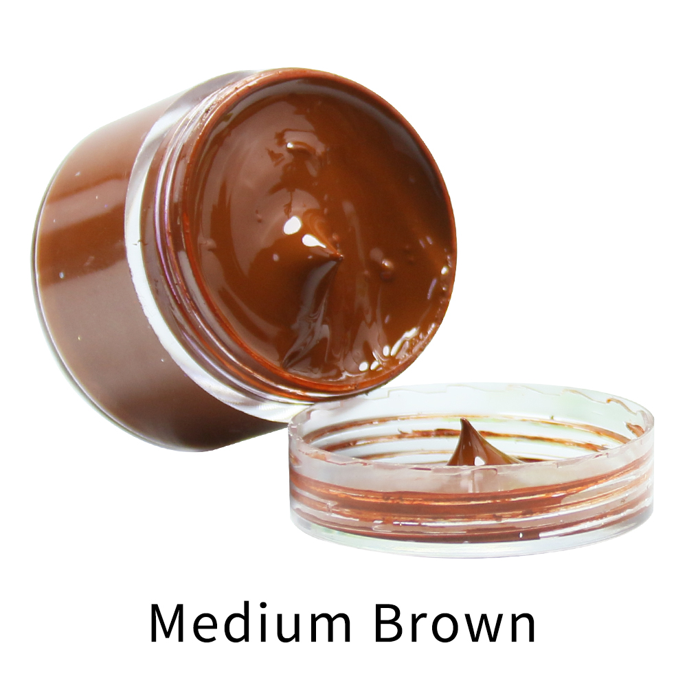 Leather Dye Finish - Medium Braun Leder Farbstoff Farbe Fettige