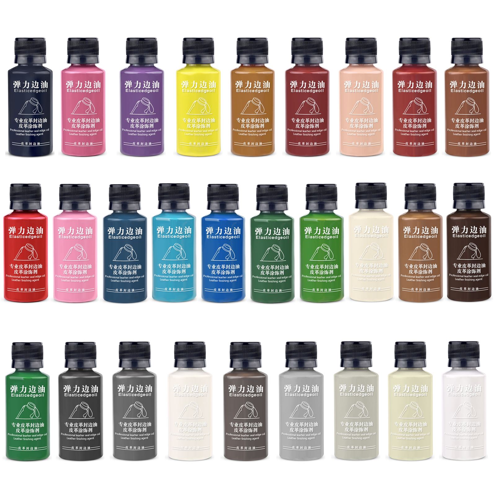 Leather Dye Finish - 30 ml Lederkante Farbe Ölfarbe Dressing