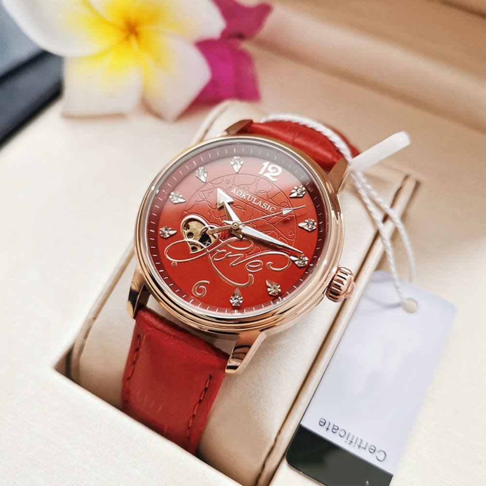 Leatherwork Definition - Leichte Luxus-Nischen-High-End-Damenuhr, im gleichen Stil wie