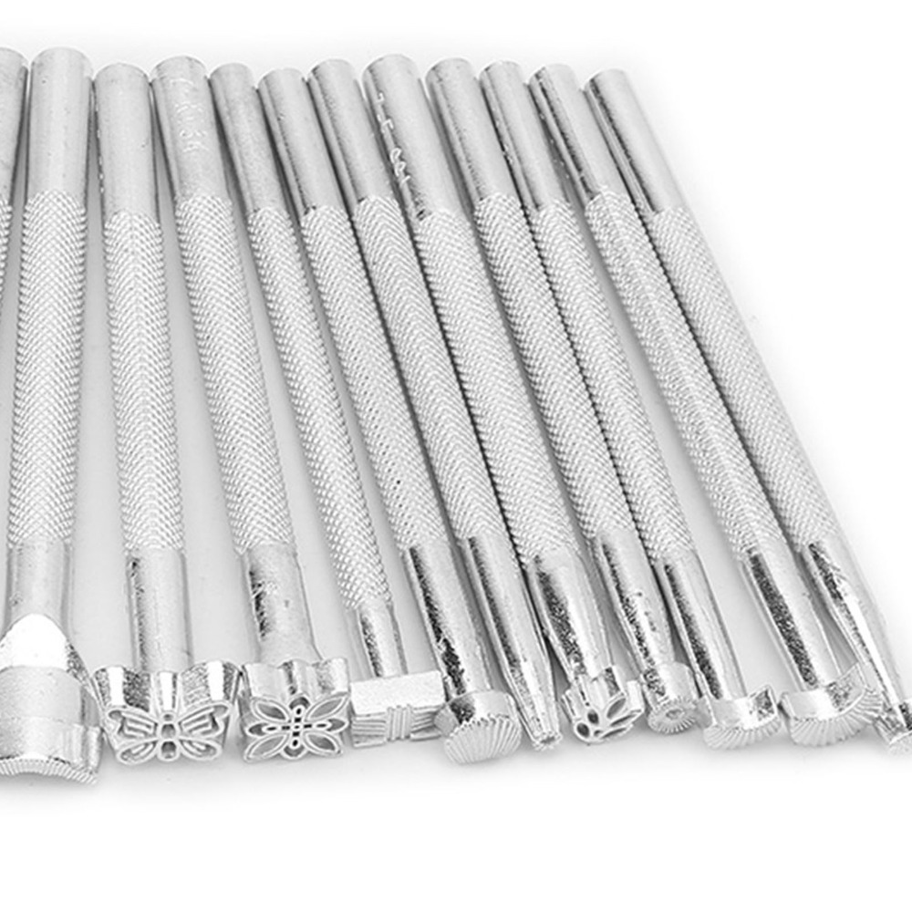 20-teiliges Set Silberfarbener – Leather Stamp Set Bewertung und Preis