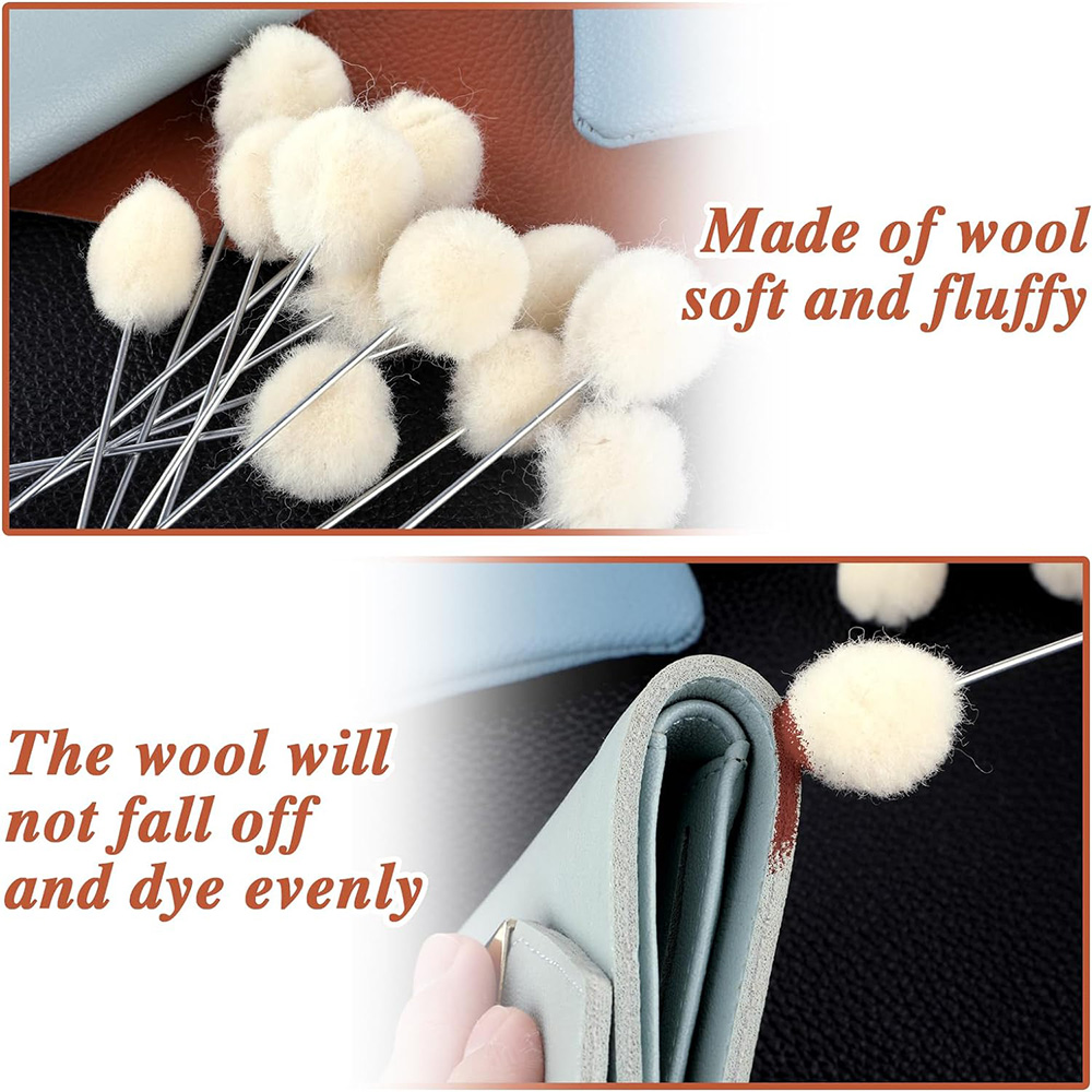 10/30 stücke Leder Wolle Kugel – Leather Dye Finish Bewertung und Preis