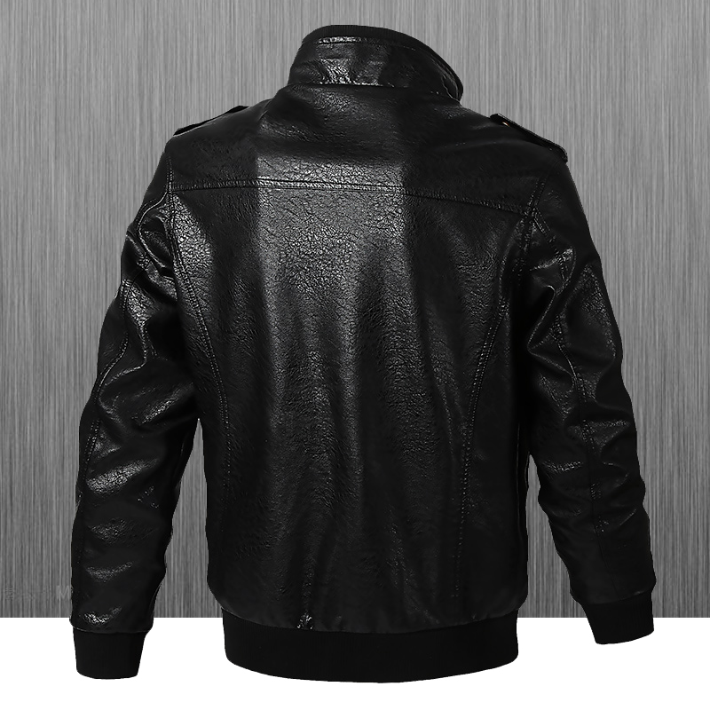 Slim Fit Biker-Lederjacke für  – Leather Work Jacket Bewertung und Preis