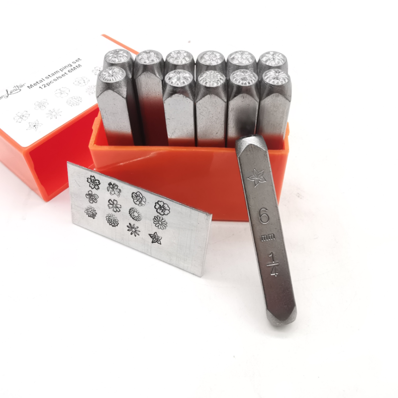 6mm blumen muster metall stemp – Leather Stamp Set Bewertung und Preis