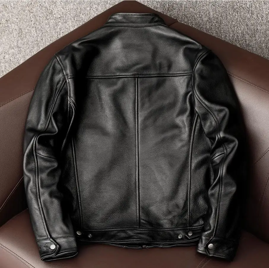 Großhandel. 100% echte Rindsle – Leather Work Jacket Bewertung und Preis
