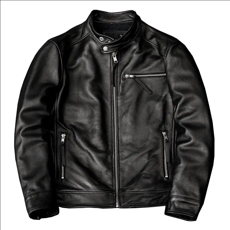 Großhandel. 100% echte Rindsle – Leather Work Jacket Bewertung und Preis
