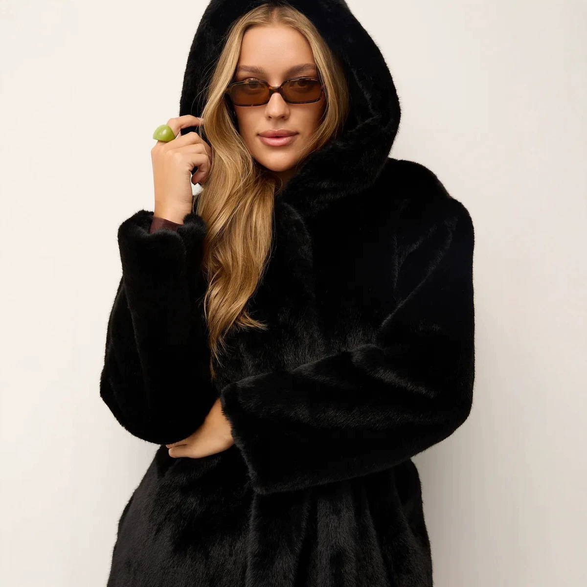 Kapuzen-Kunstpelzmäntel für Da – Leather Work Jacket With Hood Bewertung und Preis
